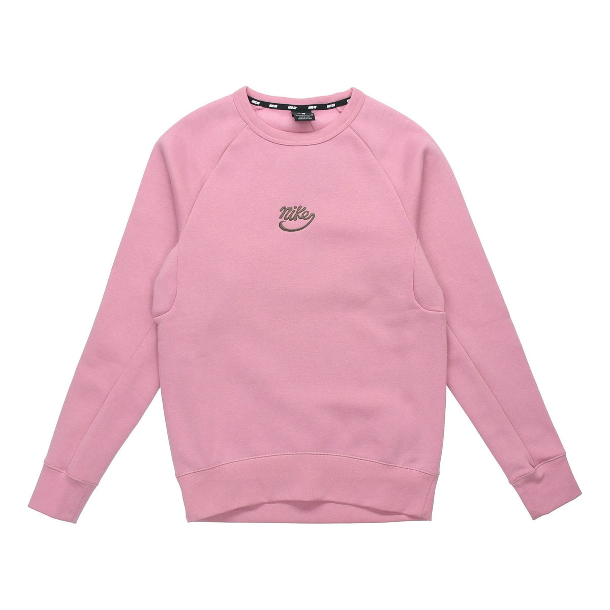 Nike SB Icon Skateboard Fleece Round Neck Pullover Pink 885846-678