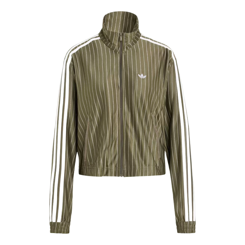 (WMNS) adidas Firebird Pinstripe Track Jacket Asia Sizing 'Branch Silver Metallic' KR6520