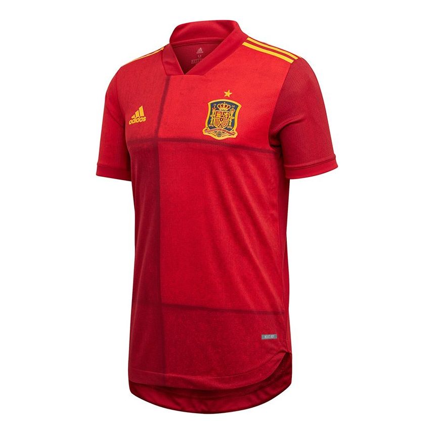 adidas Fef H Au Jsy AU Player Edition Spanish national team Home Soccer/Football Sports Short Sleeve Jersey Asia Sizing Red FI6250