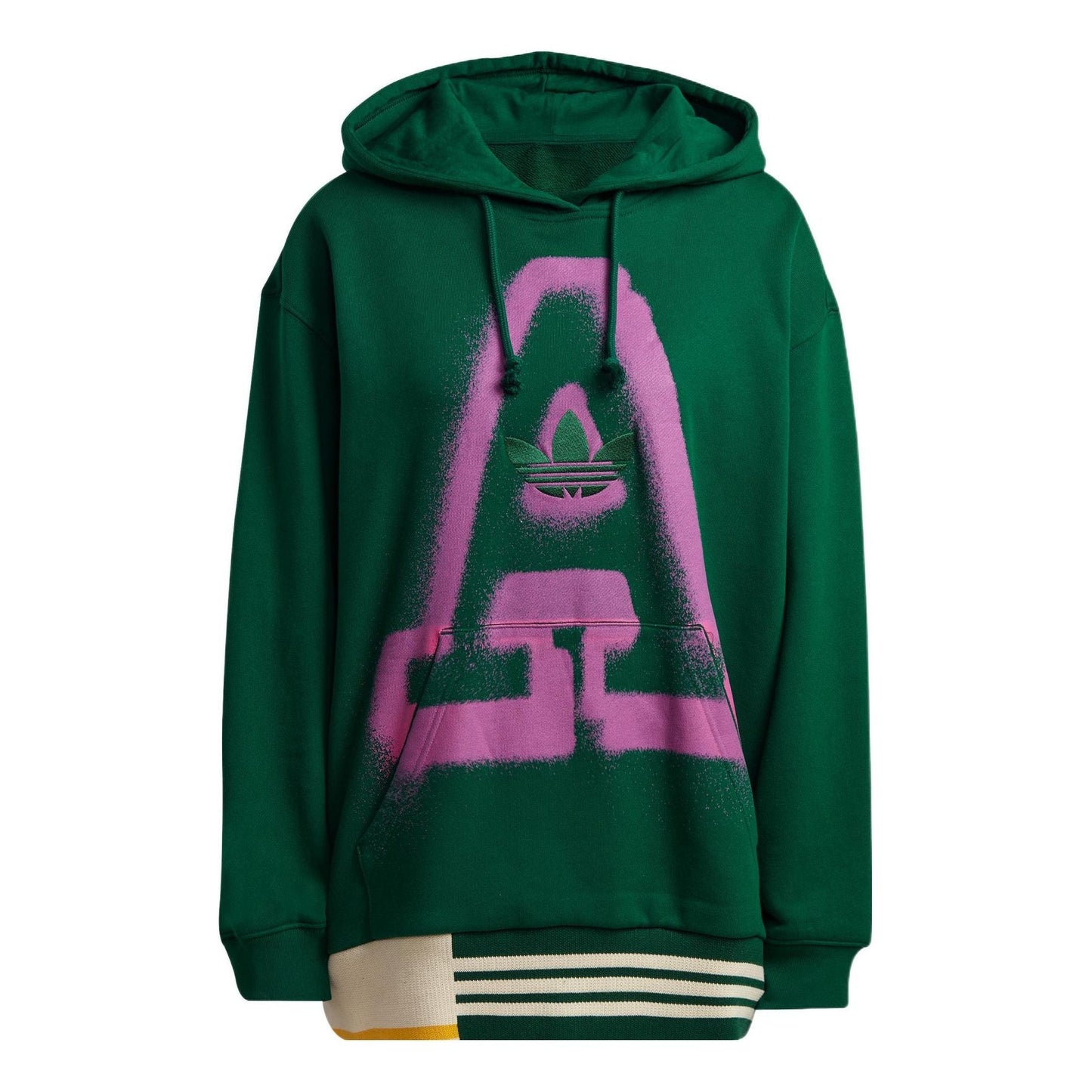 (WMNS) adidas Oversized A Graphic Hoodie Asia Sizing 'Green' IC5237