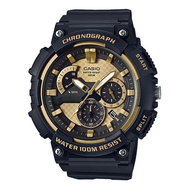 Men's CASIO Youth Series Black waterproof Watch 55.8mm 53.5mm Strap Mens MCW200H-9AV