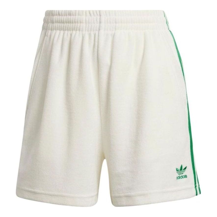 (WMNS) adidas Originals Resort Shorts Asia Sizing 'White Green' JH0617