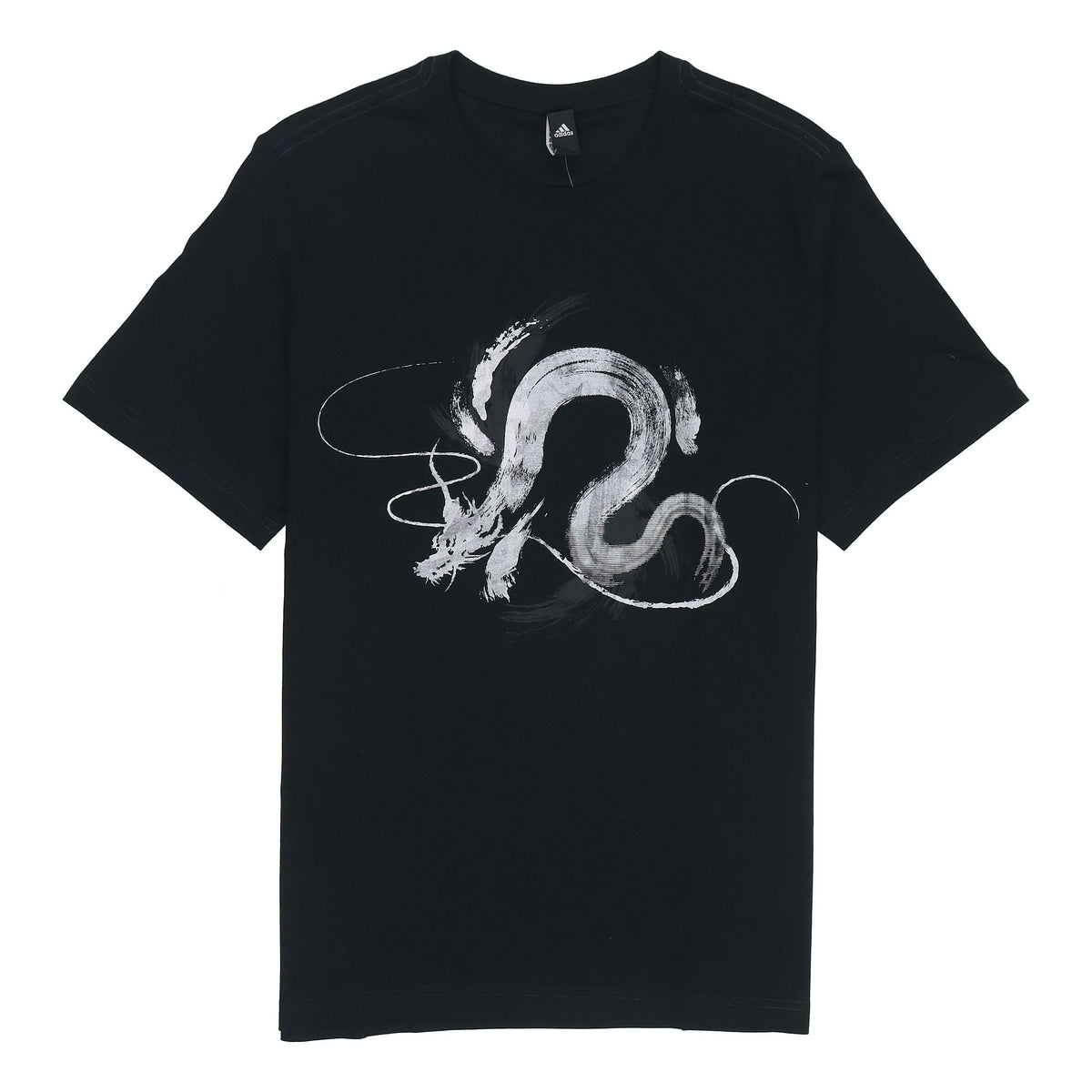 adidas WJ T GFX Series Printing Athleisure Casual Sports Round Neck Short Sleeve Black GP0903