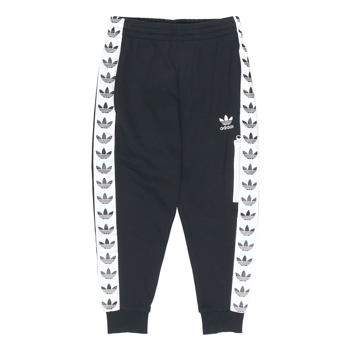 Men's adidas originals logo Sports Pants/Trousers/Joggers Black DX4228