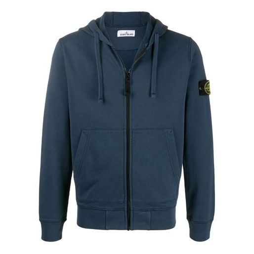 Men's STONE ISLAND Zipper Navy Blue MO721564251-V0020