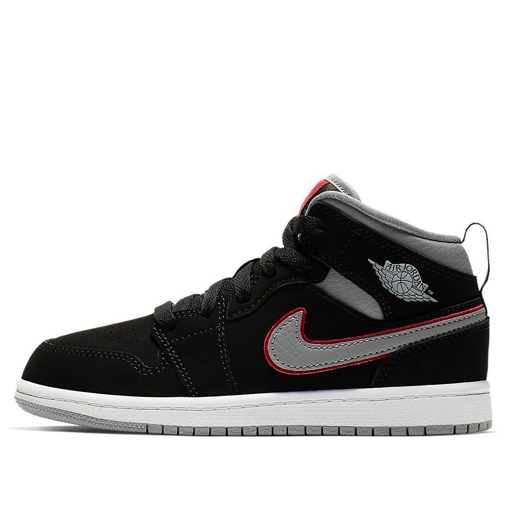(PS) Air Jordan 1 Mid 'Black Particle Grey' 640734-060
