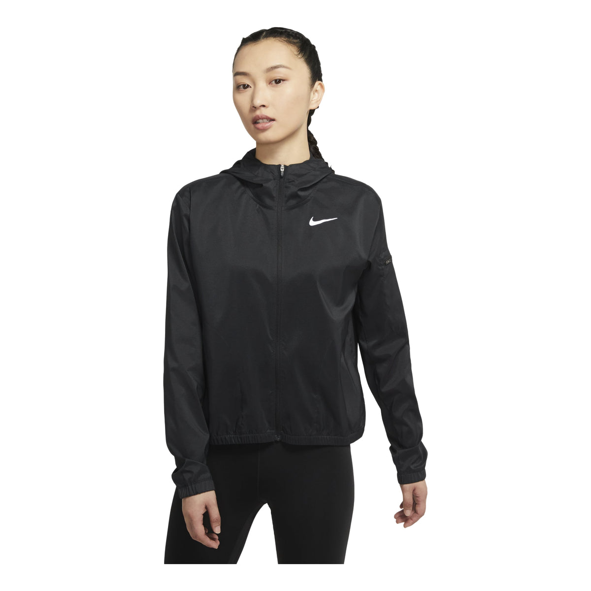 (WMNS) Nike Small Label Solid Color logo Hooded Jacket Black DH1991-010