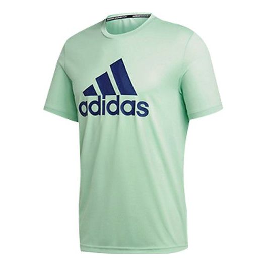 adidas Casual Sports Round Neck Short Sleeve Green FT9734