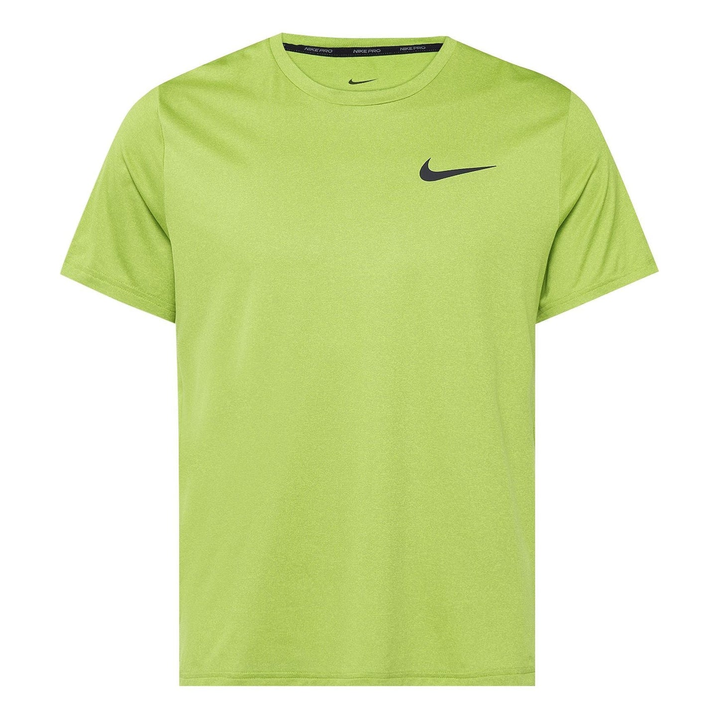 Men's Nike Pro Dri-FIT Solid Color Casual Sports Quick Dry Round Neck Short Sleeve Atomic Green T-Shirt CZ1182-377