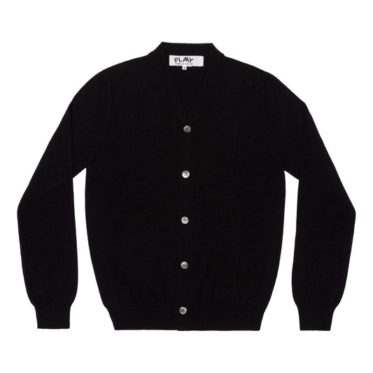 COMME des GARCONS PLAY FW25 x Invader Double Pixel Heart Cardigan 'Black' AZ-N088-051-1