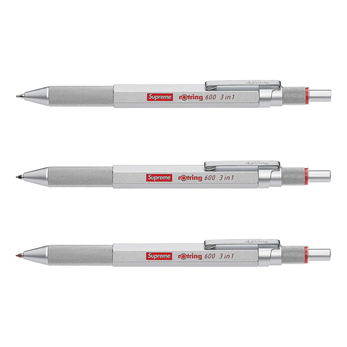 Supreme x rOtring 600 3-in-1 'Grey Red' ROTRING-600-3-IN-1