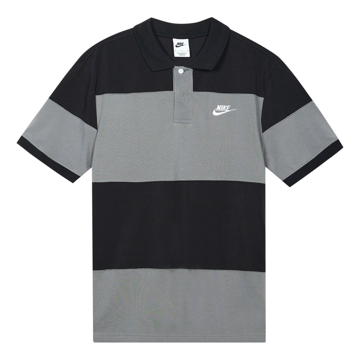 Nike Sportswear Essential Polo Shirt 'Black Smoke Grey' DM6951-010