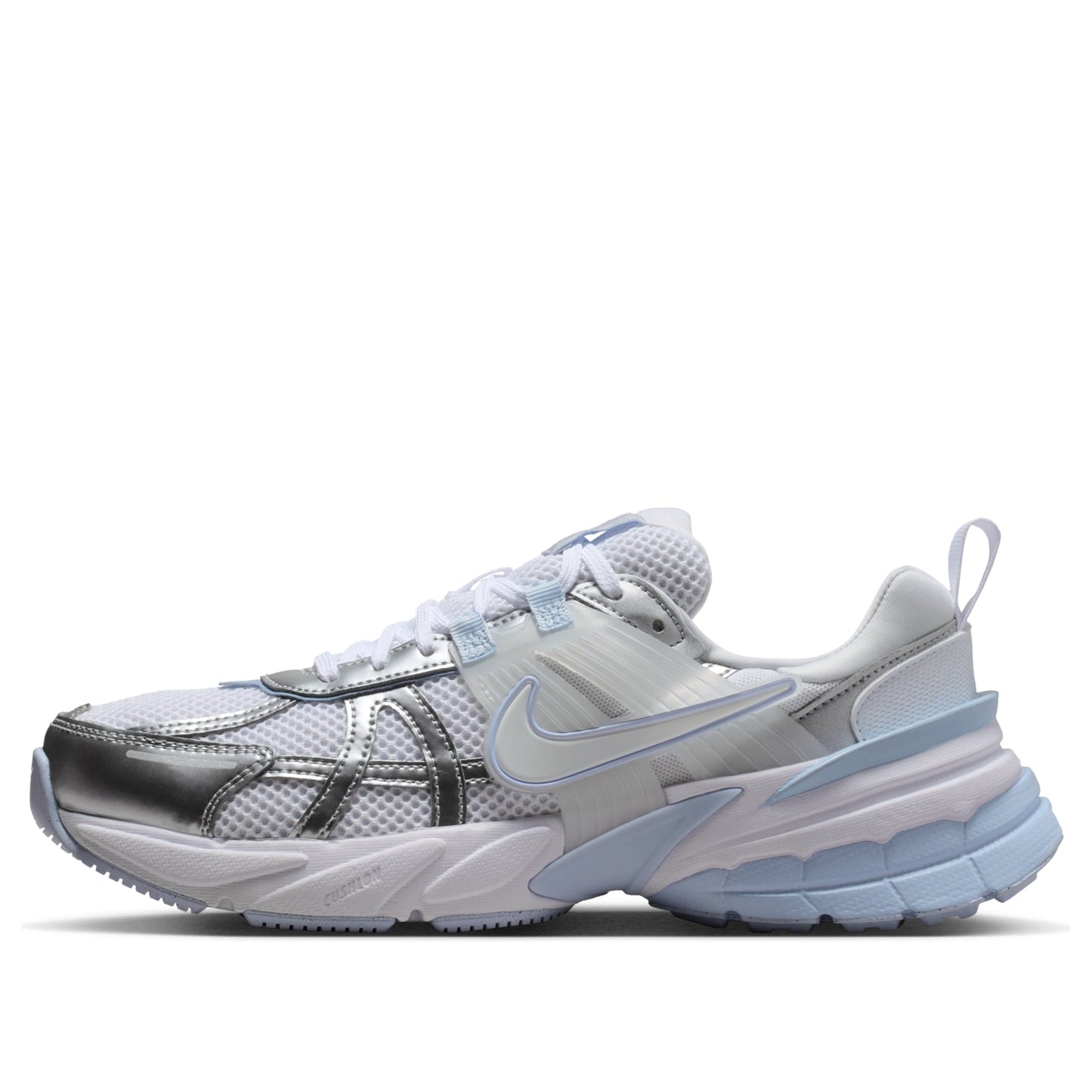 (WMNS) Nike V2K Run 'White Silver Hydrogen Blue' FD0736-119