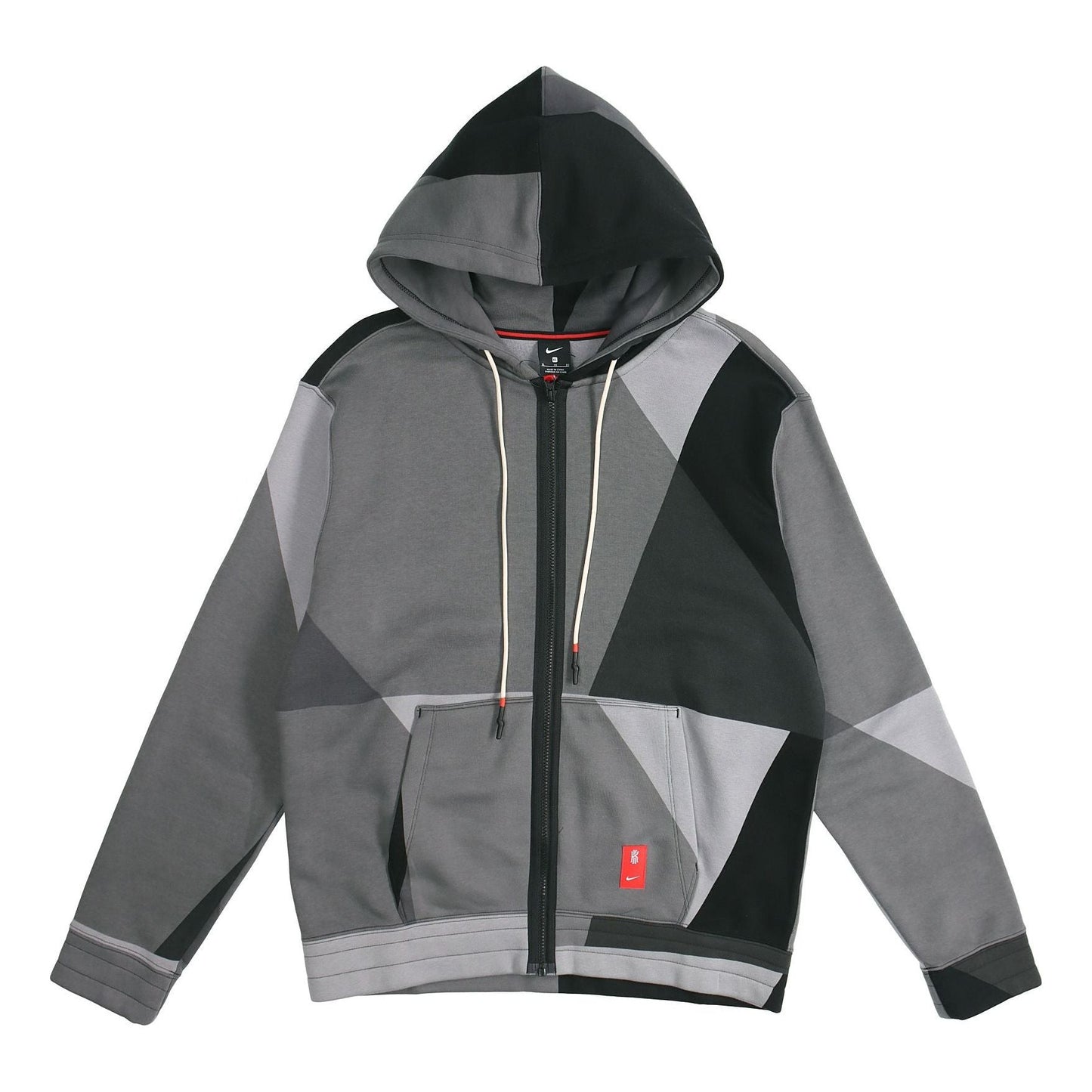 Nike Kyrie Irving Colorblock Zipper Hooded Jacket 'Grey' BV9286-010