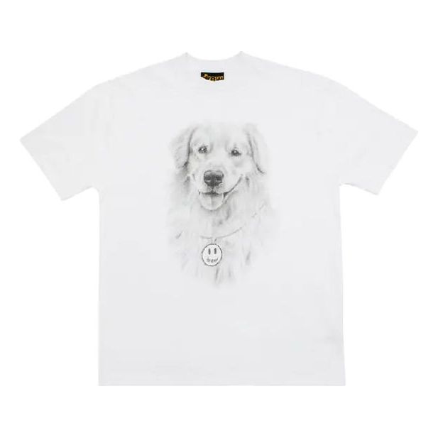 Drew House Buddy SS Tee Buddy Pattern Short Sleeve Unisex White DR-SS21-31