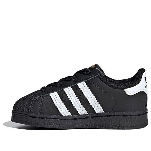 (TD) adidas Superstar Infant 'Core Black' EF5396
