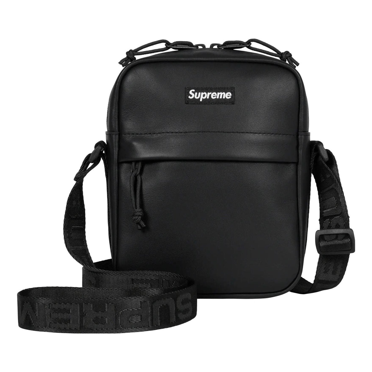 Supreme FW23 Leather Shoulder Bag 'Black' SUP-FW23-0834