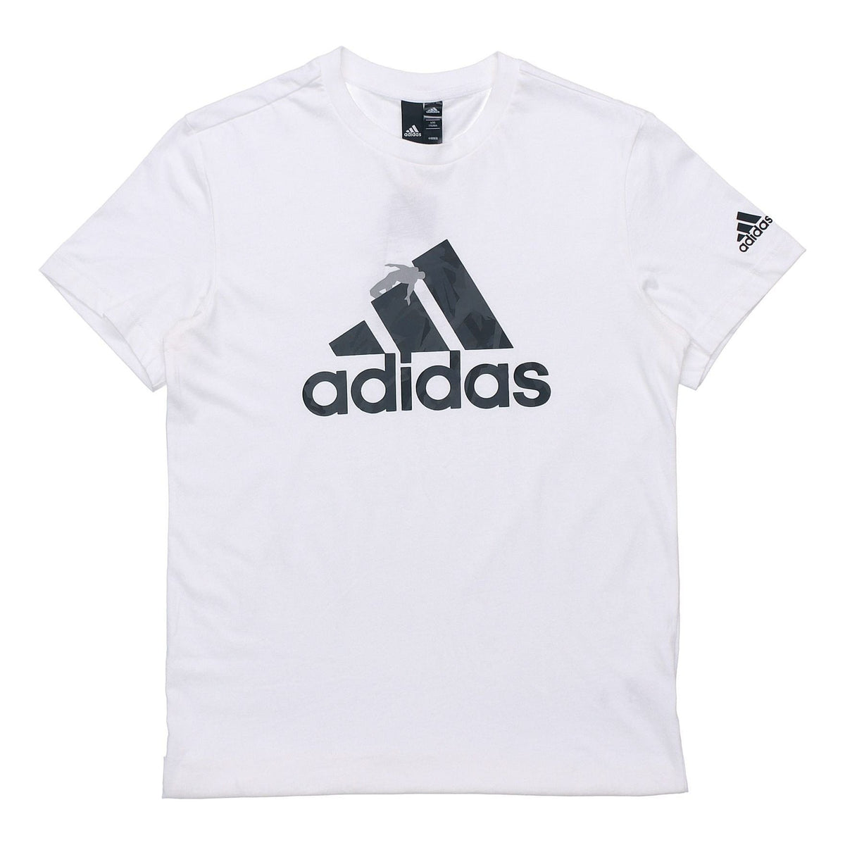 adidas M GFX T BOL INF Camouflage Sports Short Sleeve White FT2816