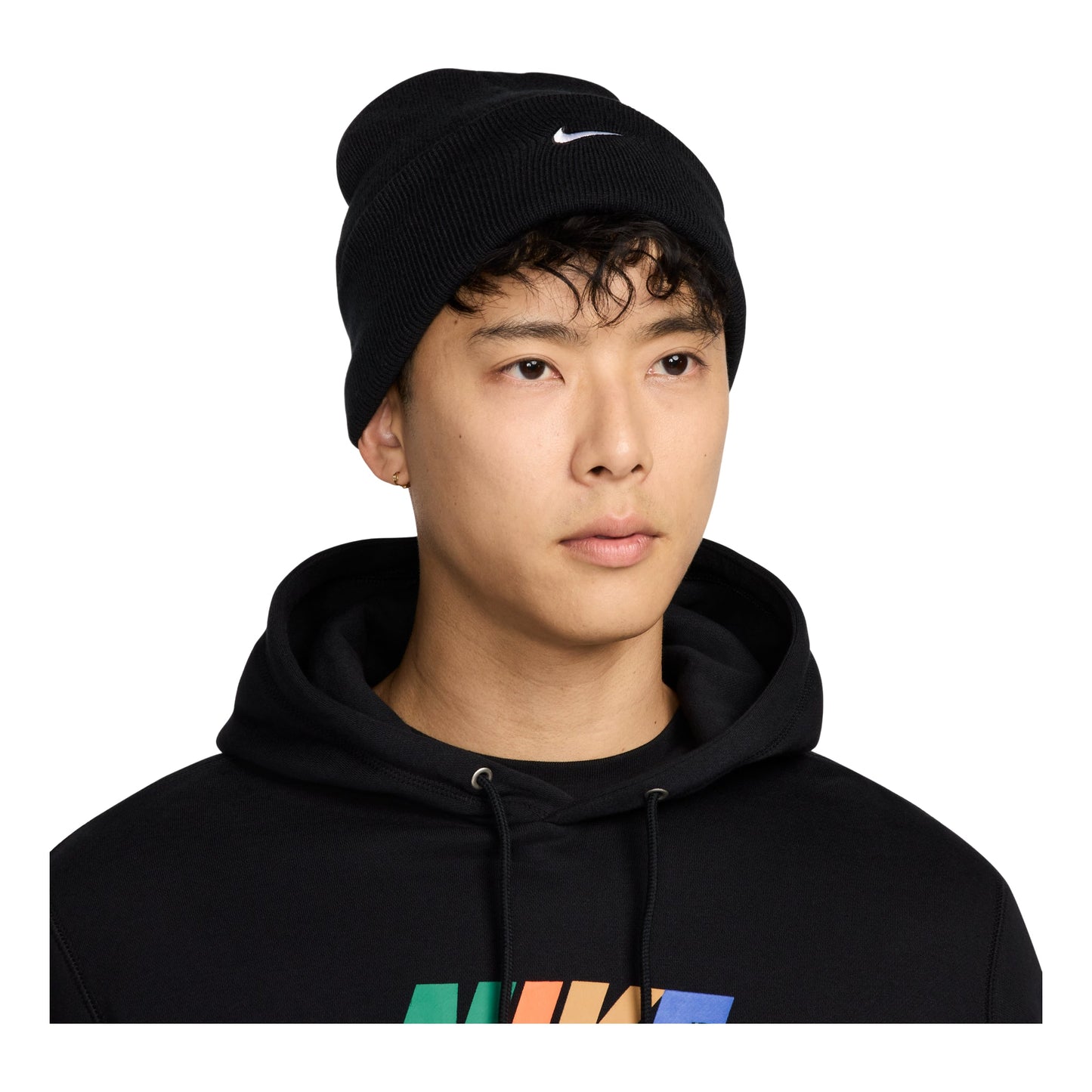 Nike Peak Swoosh Beanie 'Black White' HF0187-010