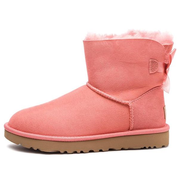 (WMNS) UGG Mini Bailey Bow II Fleece Lined Pink 1016501-LNT