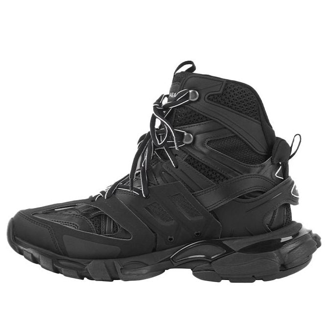 (WMNS) Balenciaga Track High-Top Daddy Shoes Black 654866W3CP31000