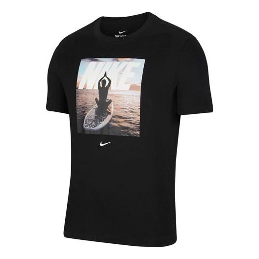 Nike Dri-fit Casual Sports Training Short Sleeve Black DA0656-010