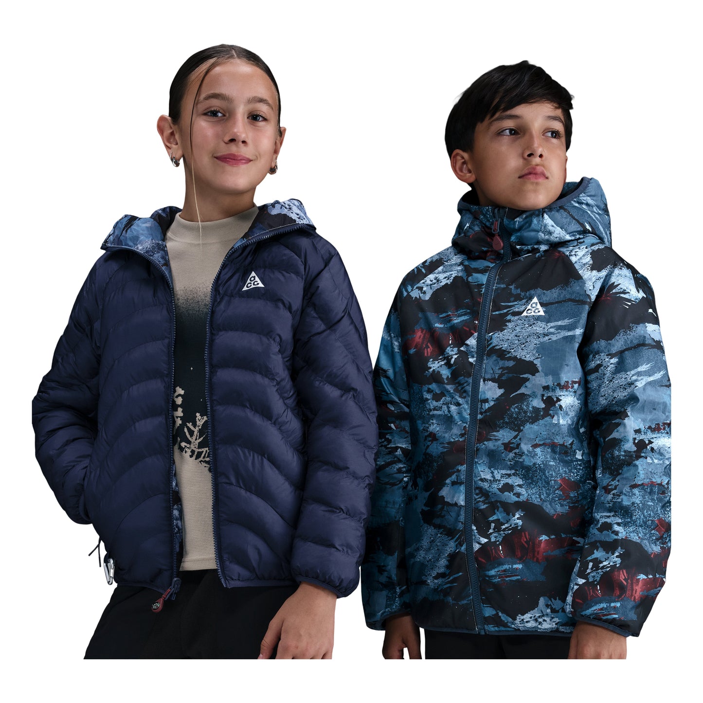 (GS) Nike x ACG Lava Flow Therma-FIT ADV Jacket 'Thunder Blue Summit White' HQ9648-437