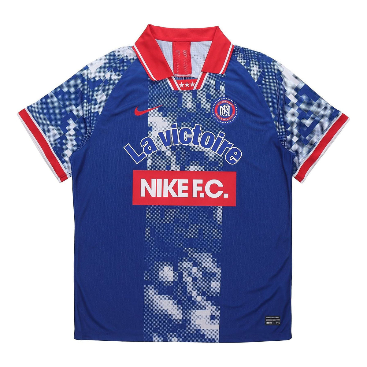 Nike Football Series Lapel Sport Casual Short Sleeved Polo Shirt Men's Blue AQ0661-438