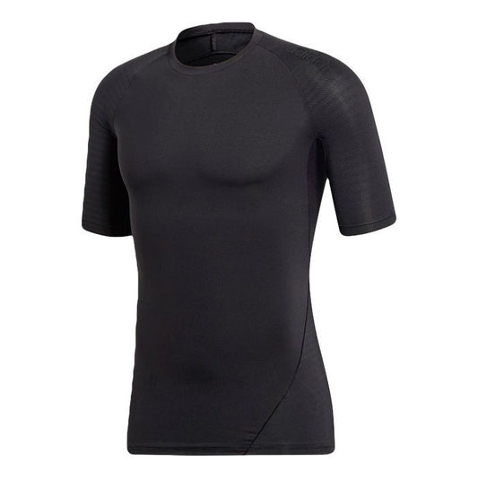 adidas Ask Tec Tee Ss Tight Gym Sports Short Sleeve Black CF7171