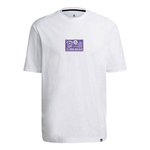 adidas Psychic Coach M Funny Printing Sports Stylish Short Sleeve White GN8183