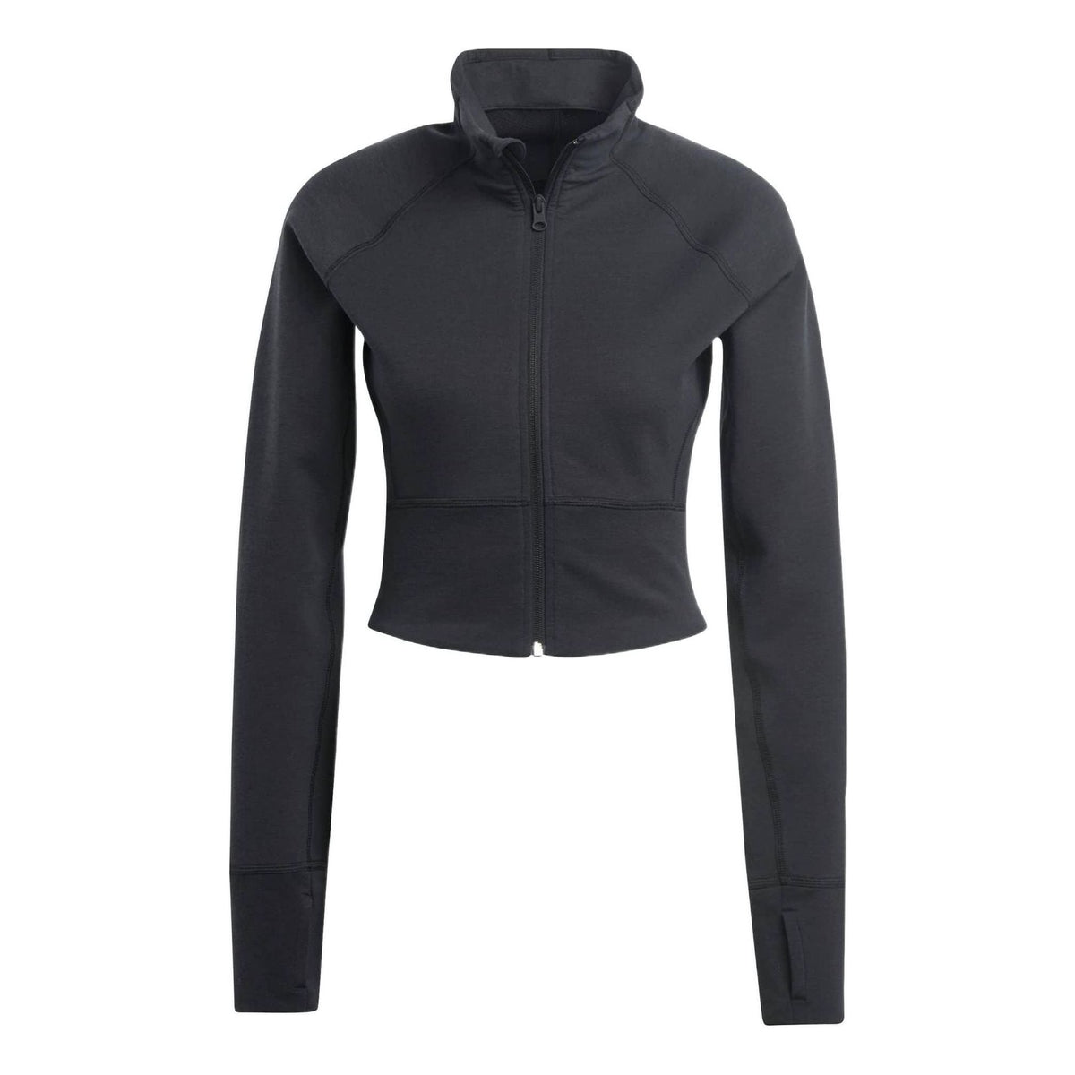 (WMNS) adidas Aeroready Studio Cropped Jacket Asia Sizing 'Black' HD8944
