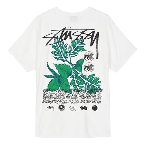 Men's Stussy Bloom Tee Flowers Short Sleeve White 1904521-1002