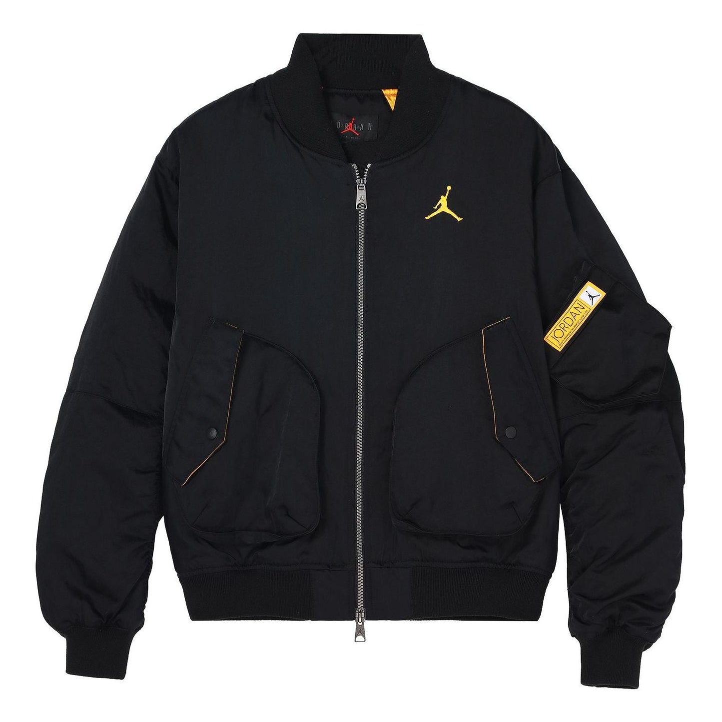 Air Jordan Sports Full-Length Zipper Autumn Jacket Asia Sizing 'Black' DN3406-010
