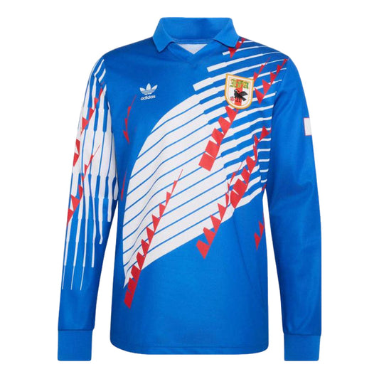 adidas Japan Home Long Sleeve 1993 Jersey Asia Sizing 'Blue' KT0827