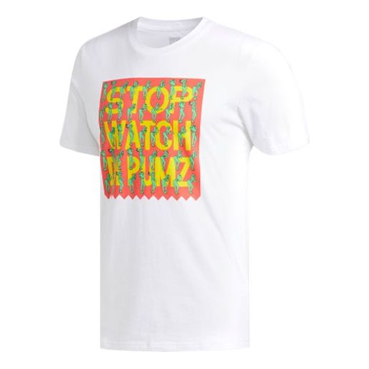 adidas originals Classic Large Logo Casual Short Sleeve White CF3114