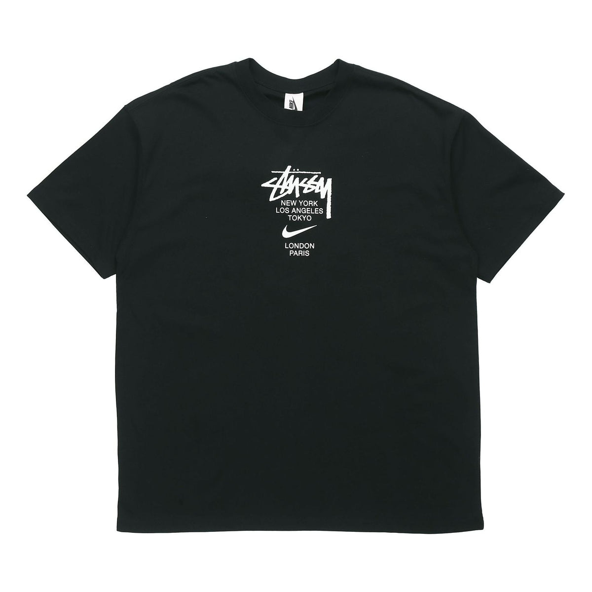 Nike x Stussy Crossover Round Neck Pullover T-Shirt Asia Sizing 'Black' DD3342-010
