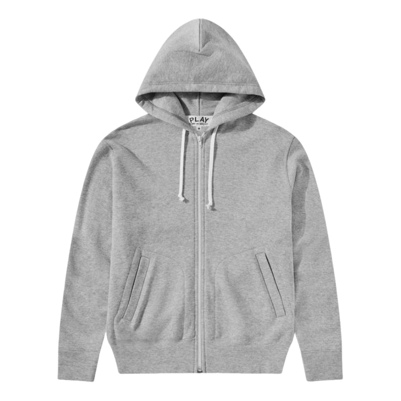 COMME des GARCONS PLAY SS25 Heart Back Emblem Hooded Zip Up 'Grey' AX-T342-051-2