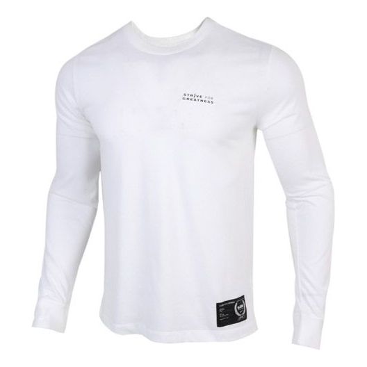 Nike Lebron Dri-Fit Round Collar Basketball Long Sleeved T-Shirt Men's White CV2080-100