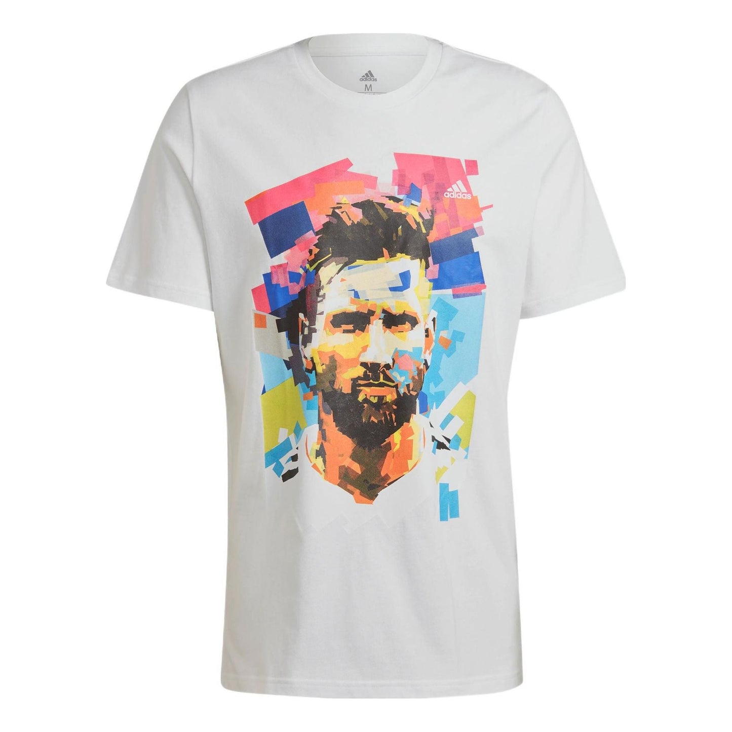 adidas M Messi G T Character Printing Alphabet Numeric Soccer/Football Sports Short Sleeve Black HA0930