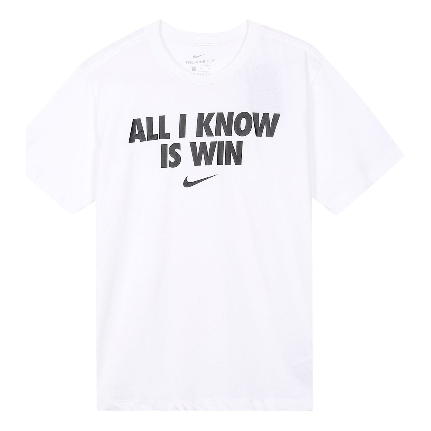 Nike All I Know Is Win Casual Sport Alphabet Printing Short Sleeve Men's White DD0774-100