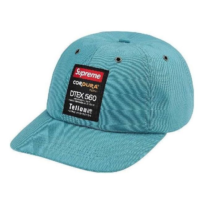 Supreme Cordura Teflon Label 6-Panel 'Teal Black Red' SUP-FW21-025