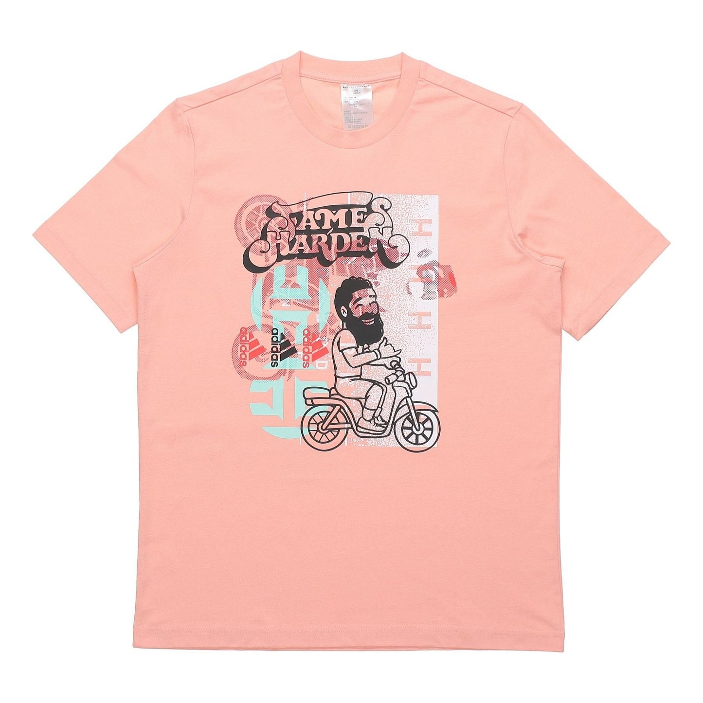 adidas Hdn Avatar Sc Basketball Athleisure Casual Sports Short Sleeve Pink Red GP3430