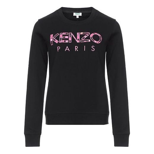 KENZO Logo Round-Neck Sweatshirt Black F96-2SW707-962-99