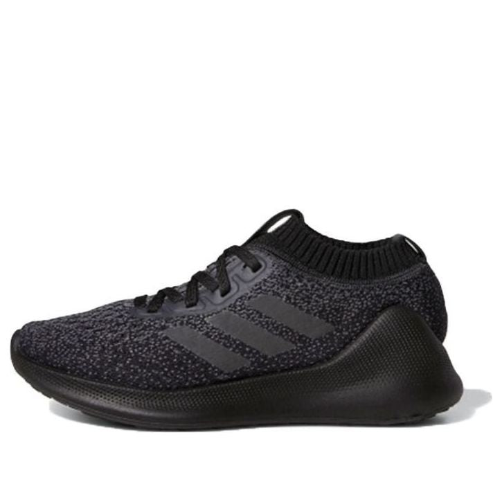 (GS) adidas Purebounce J Knitted Low Tops Casual Black B76071