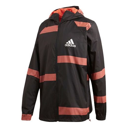adidas Sports Training Woven Hooded Jacket Black FL3612