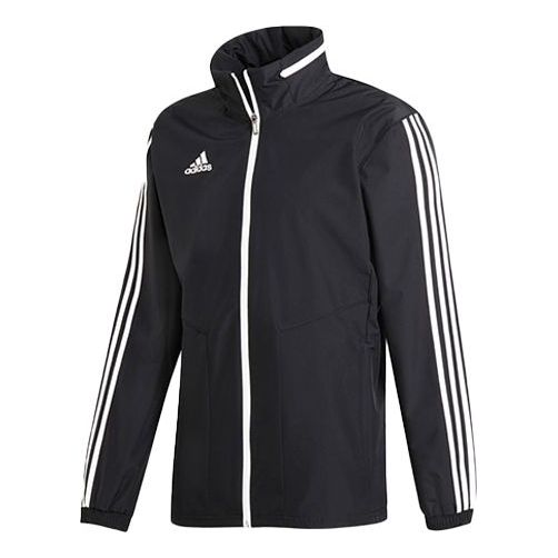 adidas Tiro19 Aw Jacket Logo Printing Stand Collar Sports Hooded Jacket Black D95937