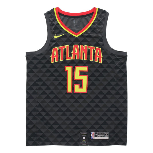 Nike NBA Jersey Team limited SW Fan Edition Large Atlanta Hawks Vince Carter No. 15 Basketball Jersey/Vest Black 864457-021