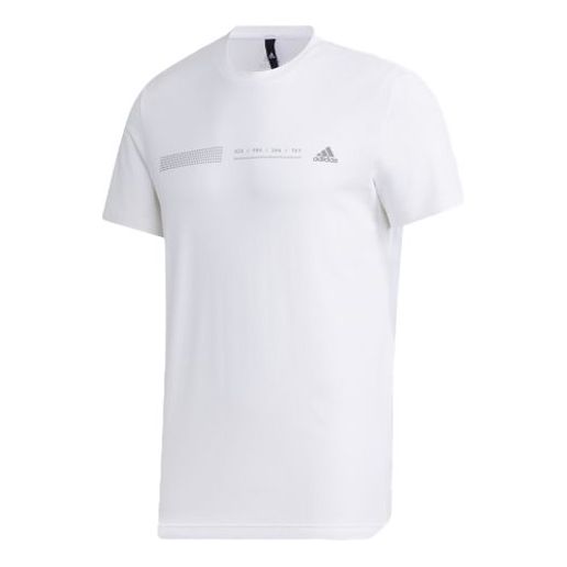 adidas Minimalistic logo Solid Color Short Sleeve White GL5622