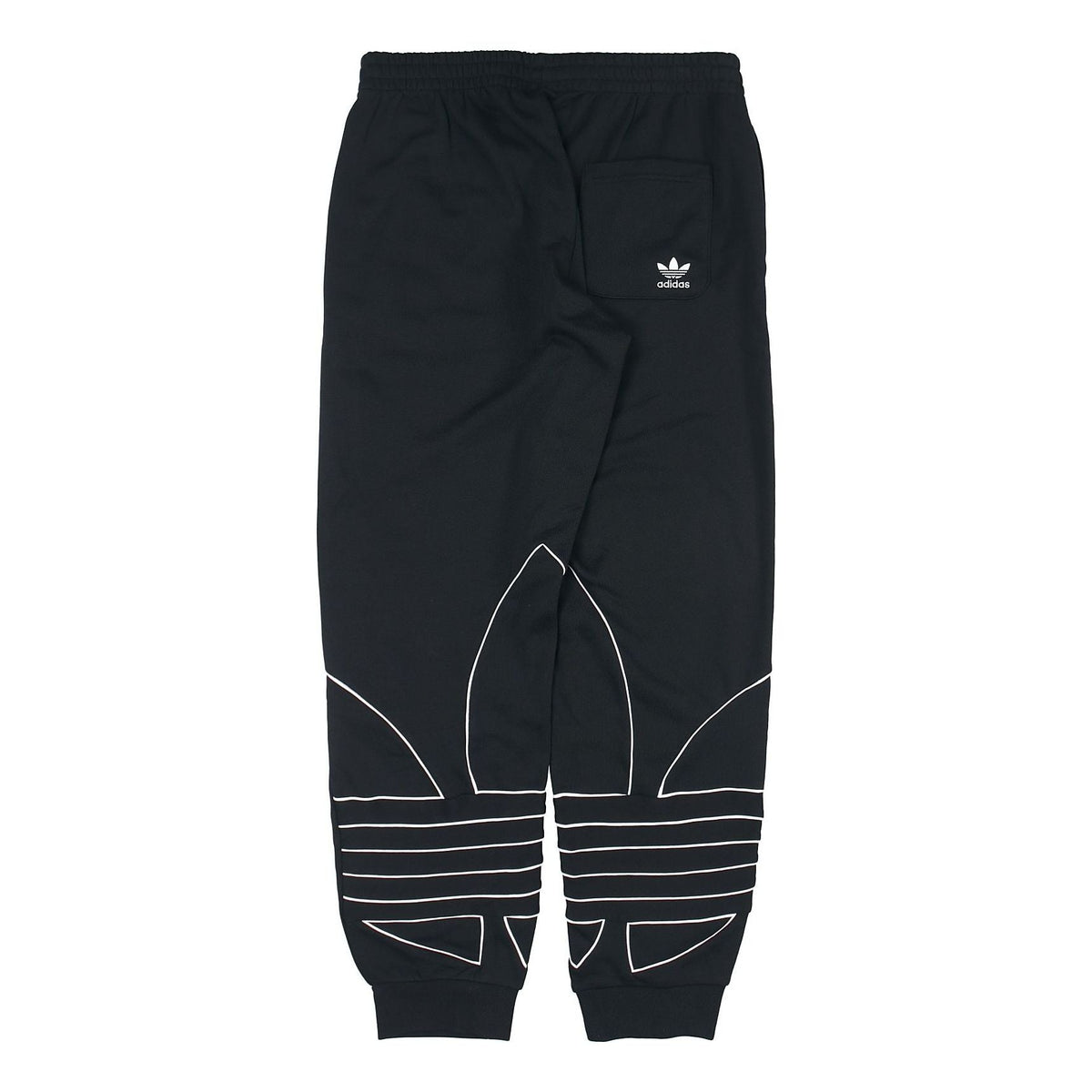 adidas originals B Trf Out Swtpt logo Printing Casual Knit Bundle Feet Sports Pants Black GF0223