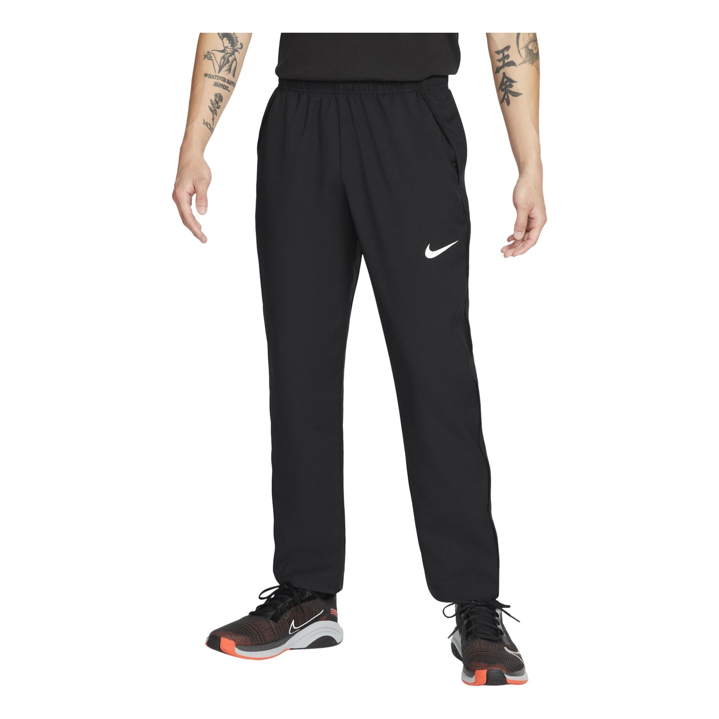 Men's Nike Dri-fit Team Solid Color Logo Straight Sports Pants/Trousers/Joggers Black DM6627-010